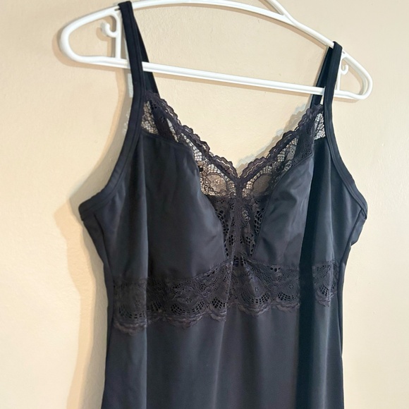 Voglio Black & Lace Shapewear Slip Dress Medium Compression - Picture 4 of 15